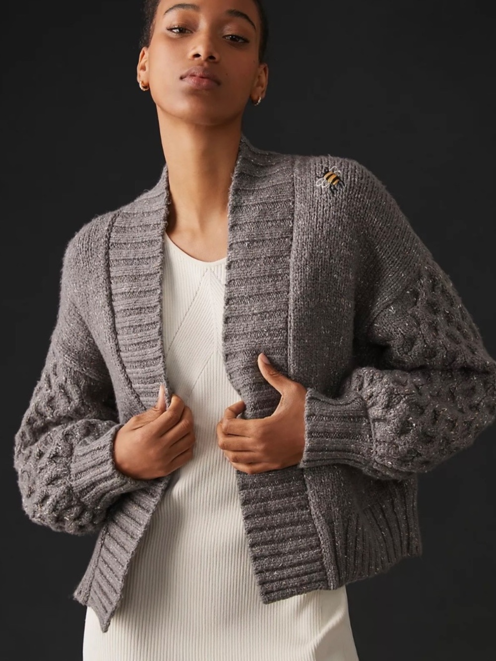 Pilcro Anthropologie Honey Bear Cardigan Sweater - Picture 2 of 6